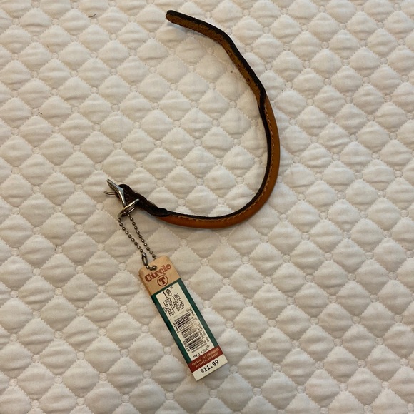 Circle T Dog Circle T Ten Inch Leather Dog Collars Nwt Tan Color